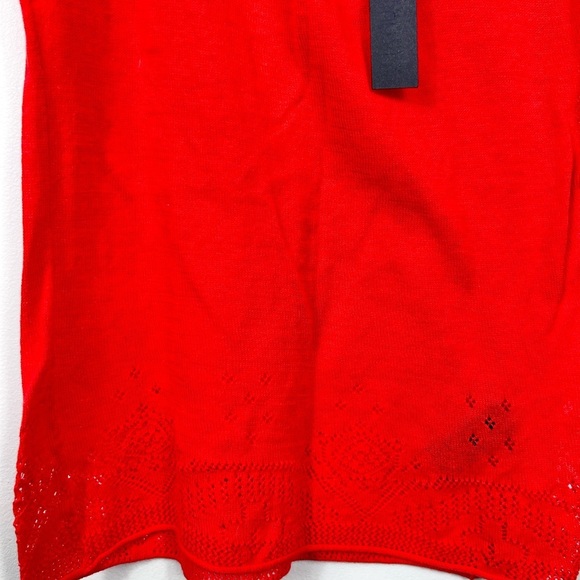 Buffalo cotton camisole top, M, coral, lace pattern Delicate Feminine Pretty - Picture 6 of 11